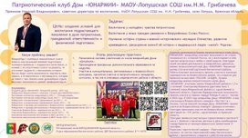 Обложка для материала Педагончсекая практика "Патриотический клуб Дом «ЮНАРМИИ» МАОУ-Лопушская СОШ им.Н.М. Грибачева"
