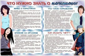 Обложка для материала ЧТО НУЖНО ЗНАТЬ О НАРКОМАНИИ