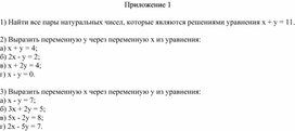 Обложка для материала 18. Системы линейных уравнений с двумя переменными. Приложение 1