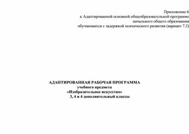 Обложка для материала АООП ИЗО 3-4 класс