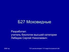 Обложка для материала Моховидные все про мхи