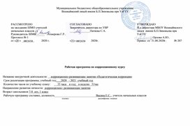 Рабочая программа 