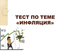 Тест по теме Инфляция