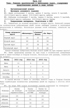 Урок 112 математика 5 класс