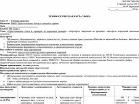 Обложка для материала «Приготовление блюд и гарниров из жаренных овощей». «Картофель жаренный во фритюре, картофель жаренный основным способом».