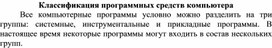 Обложка для материала Классификация программных средств компьютера