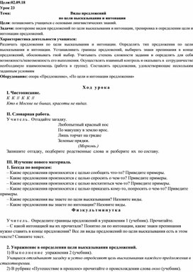 Обложка для материала Виды предложений по цели высказывания и интонации