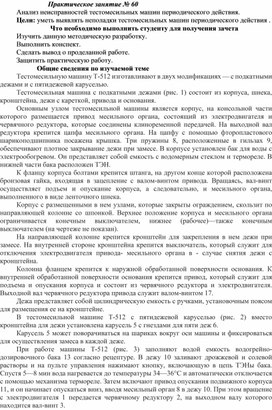 Обложка для материала Практическая работа специальности 15.02.05. «Техническая эксплуатация оборудования в торговле и общественном питании»