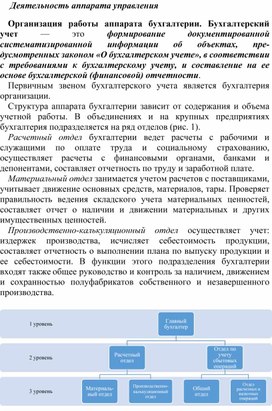 Обложка для материала Деятельность аппарата управления