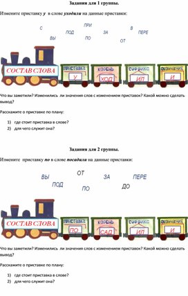 Обложка для материала Карточки для групповой работы
