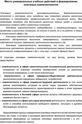 Обложка для материала Место УУд