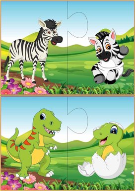 Обложка для материала Пазлы родители и дети