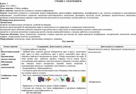Обложка для материала Технологическая карта внеурочного занятия "Тайны шифра"
