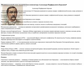 Обложка для материала Индивидуальный стиль А.П. Бородина