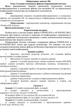 Обложка для материала Создание командных файлов операционной системы