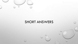 45 Short answeres. 5-6 классы