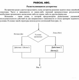 Обложка для материала PASCAL ABC.  Разветвляющиеся алгоритмы