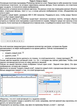 Обложка для материала Тема 4. Слои и текст