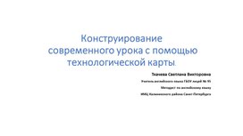 Обложка для материала Конструирование современного урока