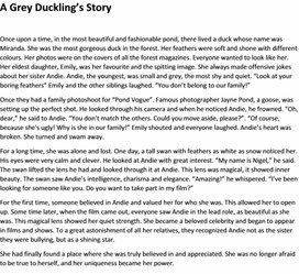 Обложка для материала A Grey Duckling's Story