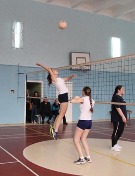 Первенство города по волейболу среди девушек.
