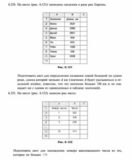 Обложка для материала Материал по информатике по Excel