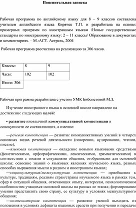 Обложка для материала Каледарно-тематическое планирование по английскому языку