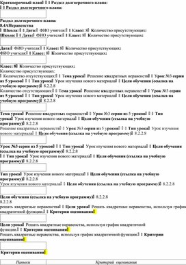 Обложка для материала Урок_3_Решение квадратных неравенств_План урока