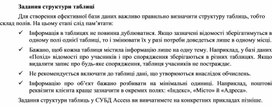Обложка для материала Задання структури таблиці