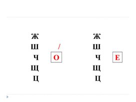 Обложка для материала Презентация к уроку рус. языка в 5 кл. «Правописание О-Е после шипящих».