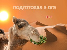 Подготовка к ОГЭ (Часть 5)