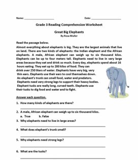 Обложка для материала Reading Comprehension. 3 класс. Рассказ.