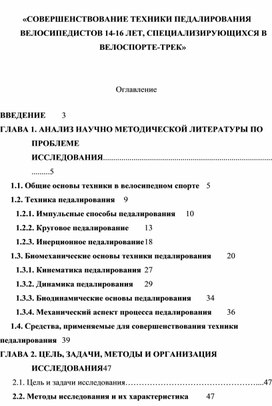 Обложка для материала «СОВЕРШЕНСТВОВАНИЕ ТЕХНИКИ ПЕДАЛИРОВАНИЯ ВЕЛОСИПЕДИСТОВ 14-16 ЛЕТ, СПЕЦИАЛИЗИРУЮЩИХСЯ В ВЕЛОСПОРТЕ-ТРЕК»