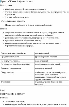 Обложка для материала живая азбука