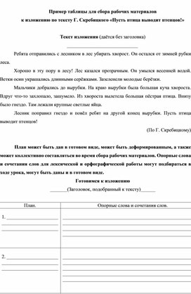 Обложка для материала Сбор рабочих материалов к изложению Пусть птица выводит птенцов
