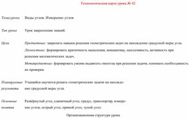 Обложка для материала Технологическая карта урока № 42