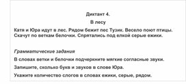 Обложка для материала ДИКТАНТ  ПО ТЕМЕ БЕЗУДАРНЫЕ ГЛАСНЫЕ 2 класс4