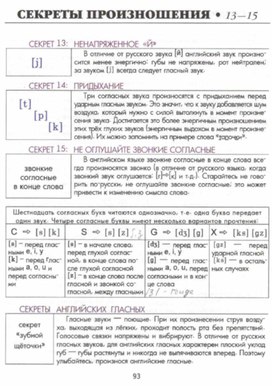 Секреты произношения№13-15. 2 класс