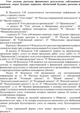 Обложка для материала Учет доходов, расходов, финансовых результатов, собственного капитала, затрат будущих периодов, обеспечений будущих расходов и платежей