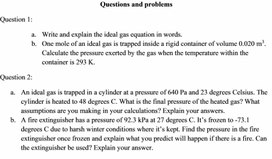 Обложка для материала Physics Grade 10 Gas laws Isoprocesses Questions and problems