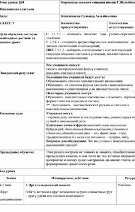 Обложка для материала Наклонение глаголов