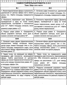 Обложка для материала Геометрия в таблицах. 10-11кл_контрольная работа