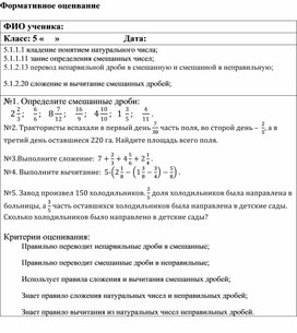 Обложка для материала Математика_5 класс_ормативное оценивание