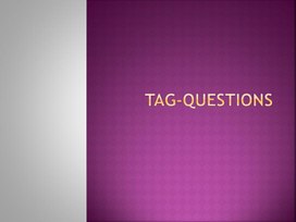 24 Tag- questions 5-6 классы