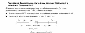 Обложка для материала Генерация дискретных случайных величин (событий) с помощью датчика ПСП.docx
