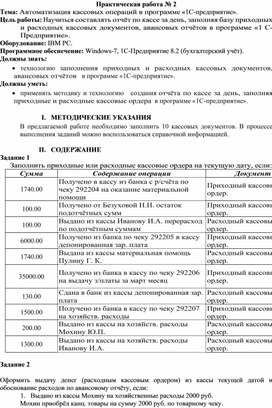 Обложка для материала Автоматизация кассовых операций в программе «1С-предприятие»