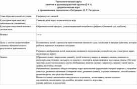 Обложка для материала Конспект занятия с применением дидактической игры