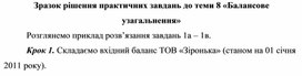 Обложка для материала Зразок рішення практичних завдань до теми 8 «Балансове узагальнення»