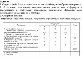 Обложка для материала Электронная таблица Microsoft Excel