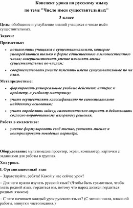 Обложка для материала "Число имен существительных"